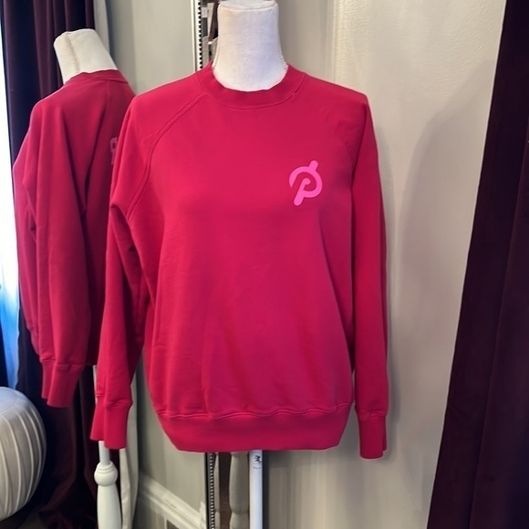 SPIRITUAL GANGSTER X PELOTON Let Your Spirit Move You Pink Crewneck Size Small - Picture 3 of 12
